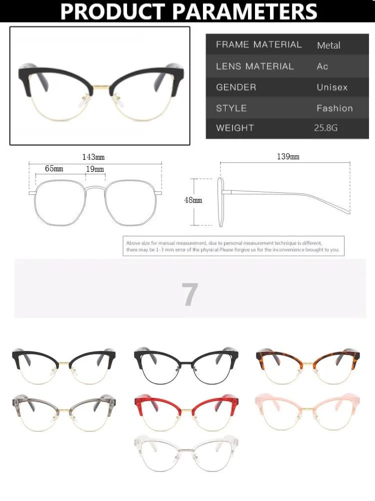 Aaliyah Plain Eyeglasses - Tha Shade Eyeglasses