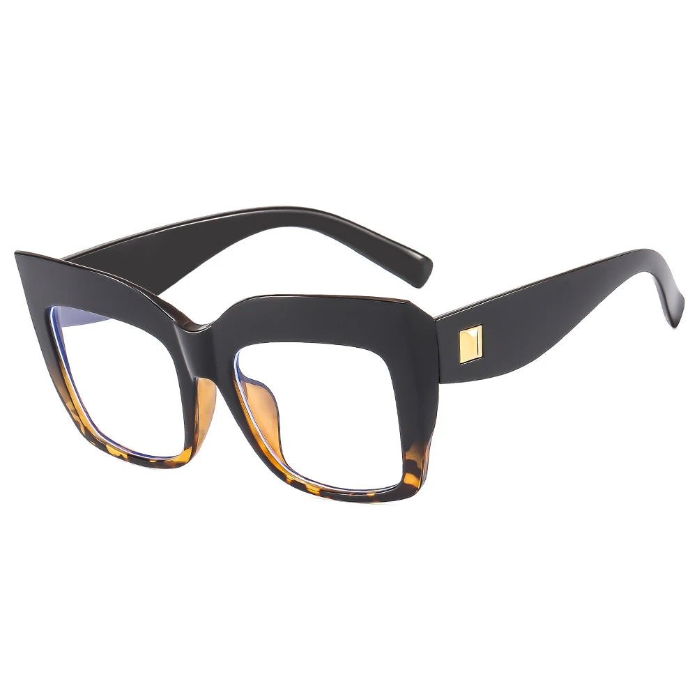 Aisha Big Square Eyeglasses - Tha Shade