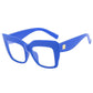 Aisha Big Square Eyeglasses - Tha Shade