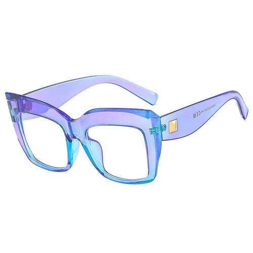 Aisha Big Square Eyeglasses - Tha Shade