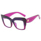 Aisha Big Square Eyeglasses - Tha Shade