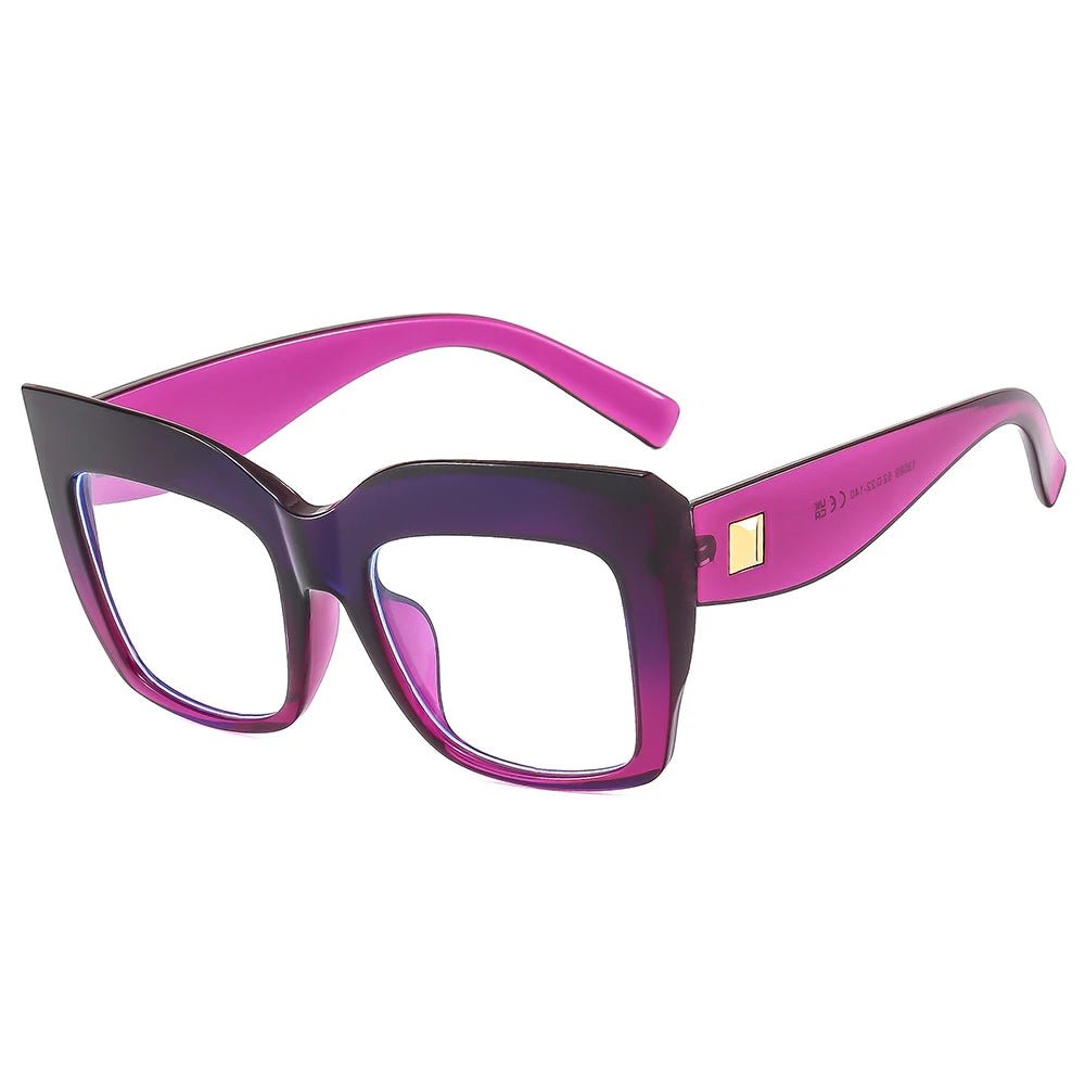 Aisha Big Square Eyeglasses - Tha Shade