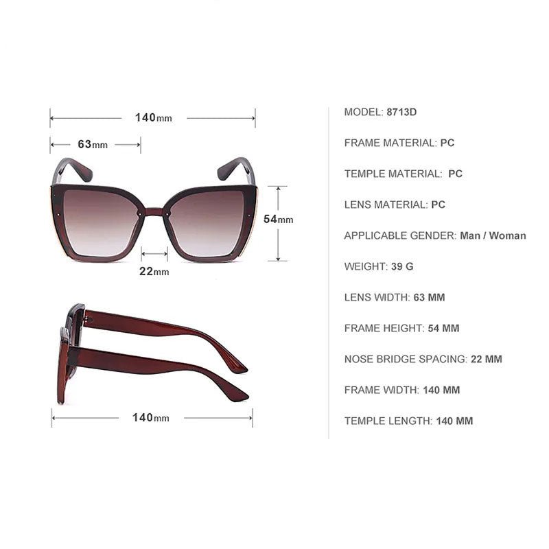 Jessica Cat Eye Sunglasses - Tha Shade Sunglasses