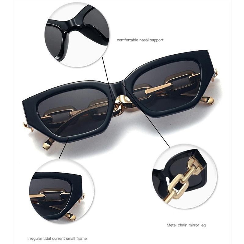 Riley Metal Chain Sunglasses - Tha Shade