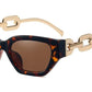Riley Metal Chain Sunglasses - Tha Shade