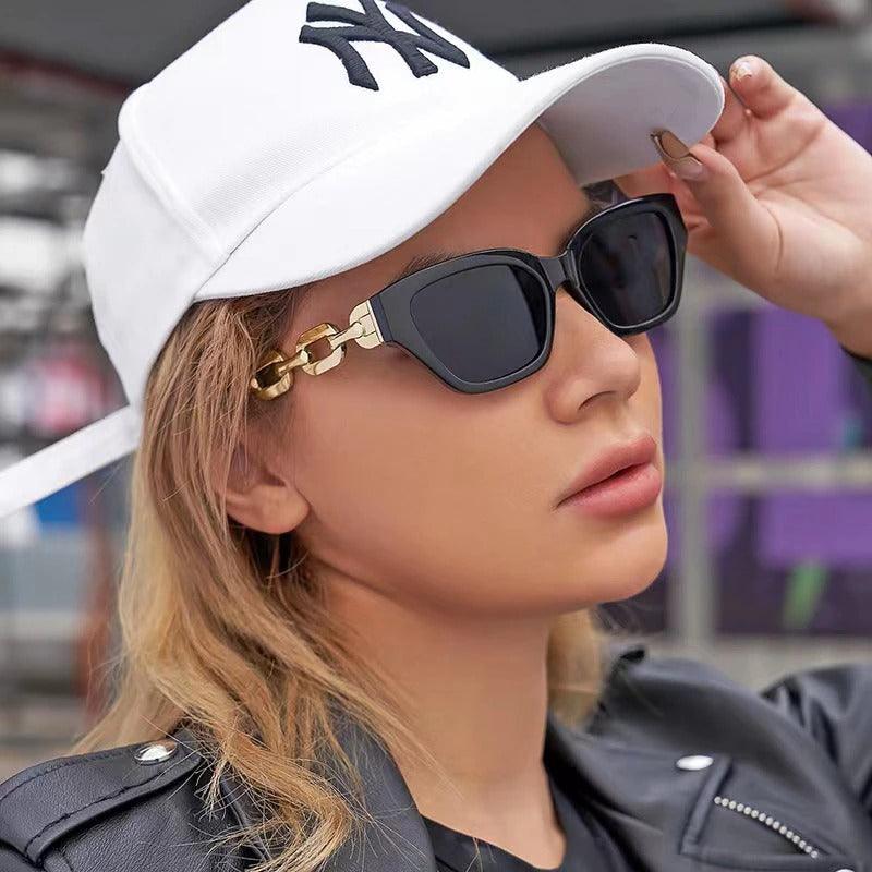 Riley Metal Chain Sunglasses - Tha Shade