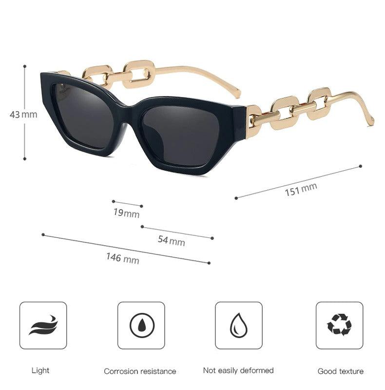 Riley Metal Chain Sunglasses - Tha Shade