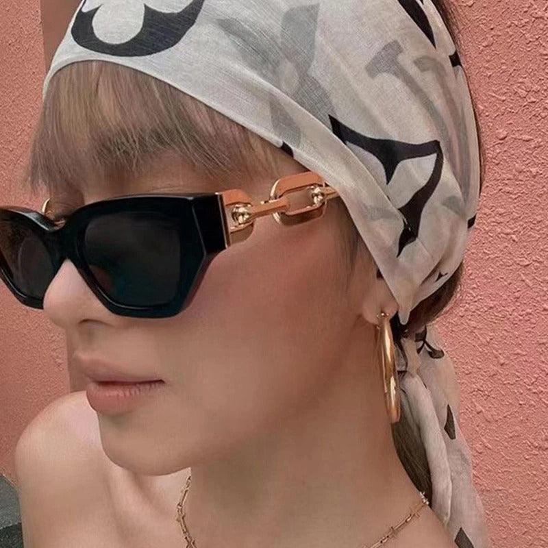 Riley Metal Chain Sunglasses - Tha Shade