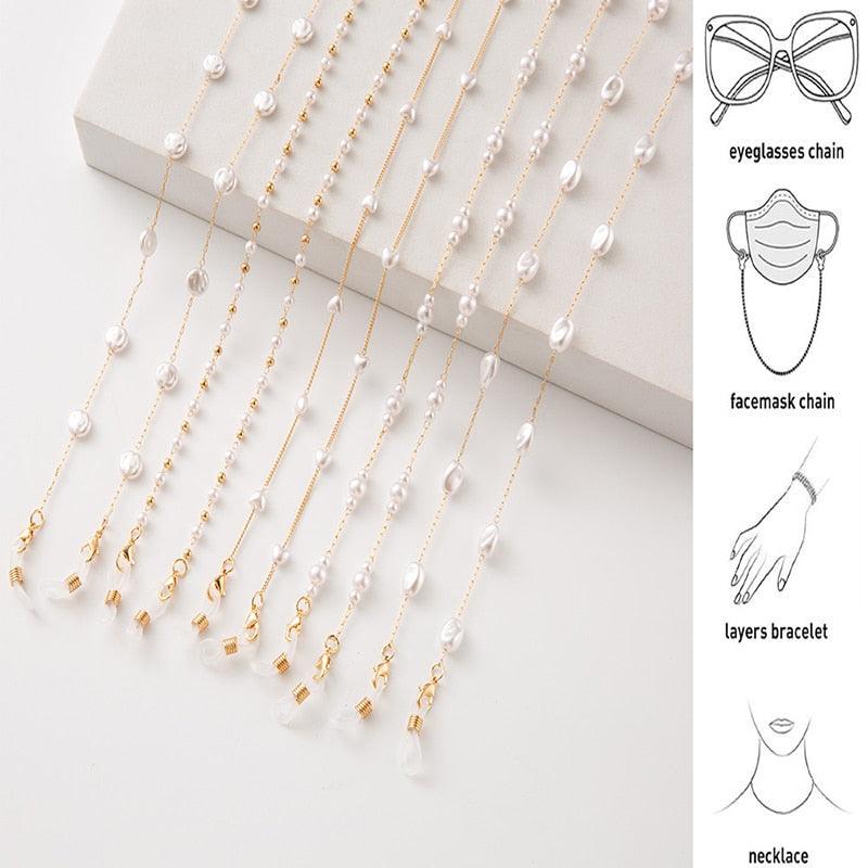 Sotiria Pearl Glasses Chain - Tha Shade