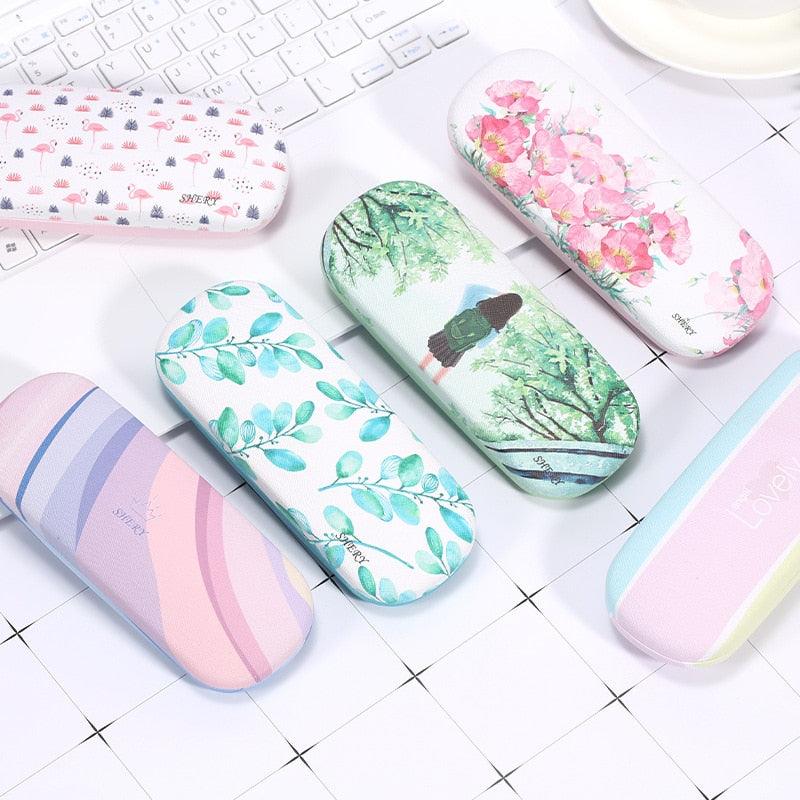 Zora Portable Glasses Case Printed Leather - Tha Shade